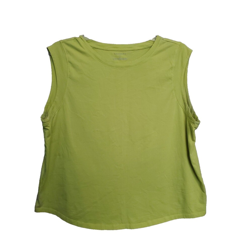 Talbots Plus Charteuse Pima Cotton Muscle T-Shirt Size 2X